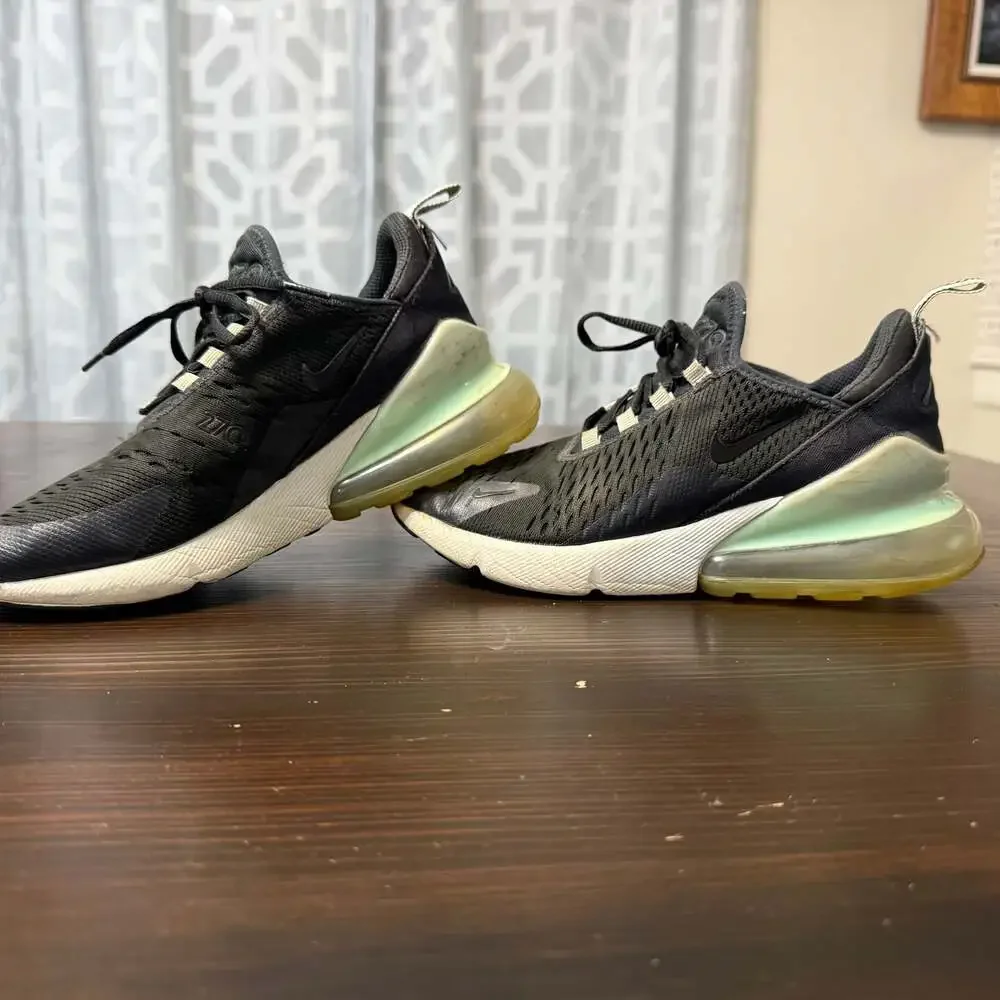 Nike Air Max 270 Hyper Jade Youth 5.5 Black‎ Sneakers